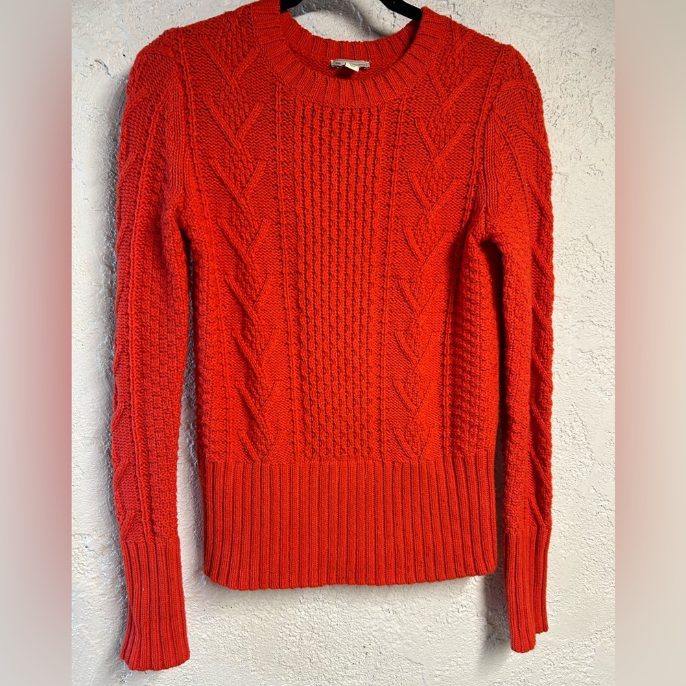 Gap chunky fitted red sweater